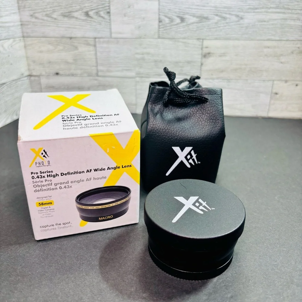 Xit Pro 58mm 0.43x High Definition AF Wide Angle Lens for Digital & video camera